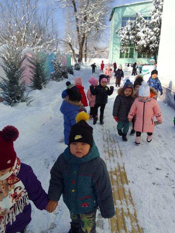 Қысқы серуен..."Еркетай "орта тобы.11.01.2023ж.