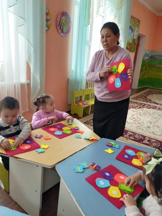 "Еркетай"орта тобы. Күнделікті сабақ барысы...