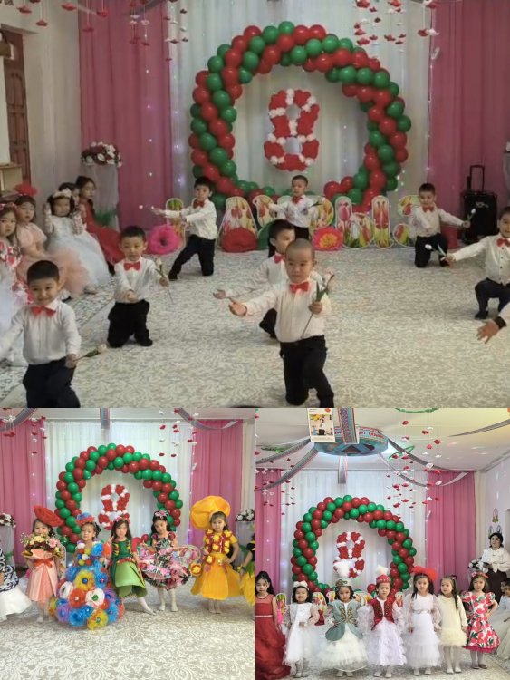 "Айгөлек"ересек тобының "Көктем аруы"атты мерекелік ертеңгілігі.Тәрбиешілер:Тажиева А.Жолшыбекова Н.